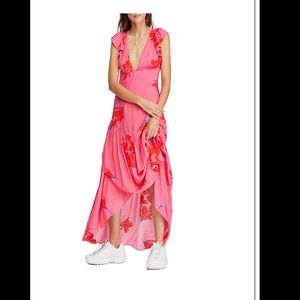 Free People Maxi Waterfall Dress NWT 4